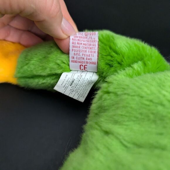 Vintage Beanie Babies TY Smoochy the frog 1998 - Picture 6 of 8